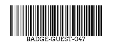 Badge barcode ব্যাজ বারকোড