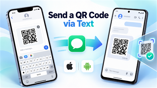 পাঠ্য দ্বারা QR কোড পাঠান