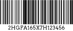 কোড 128 VIN Barcode