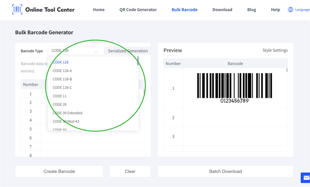 bulk barcode generator বাল্ক বারকোড জেনারেটর