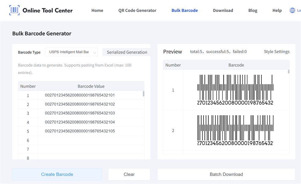 bulk impb barcode generator বাল্ক ইমপিবি বারকোড জেনারেটর