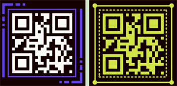 QR Code on Black Background কালো ব্যাকগ্রাউন্ডে কিউআর কোড