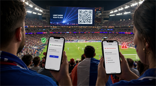 বিশ্বকাপ ম্যাচে QR কোড স্ক্যান করুন