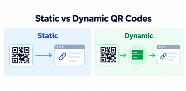 স্ট্যাটিক বনাম গতিশীল QR কোড
